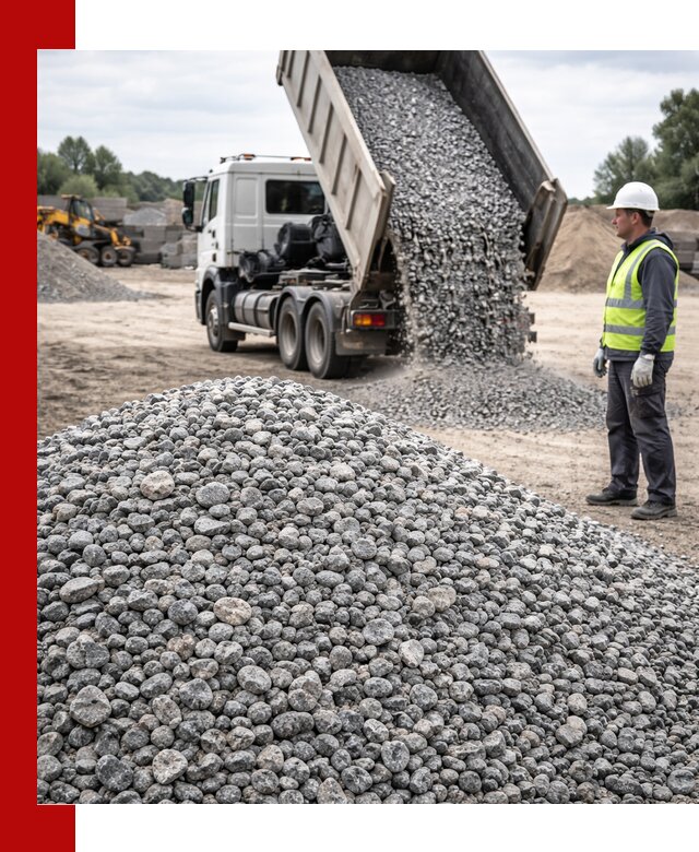 Доставка и продажа гранитного щебня фракции 5-20 в Полысаеве