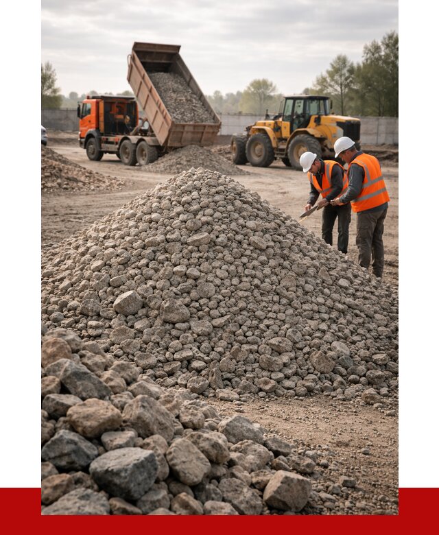 Гранитный щебень фракция 40-70 в Полысаеве от 2571 руб ПРОНЕРУДПлс