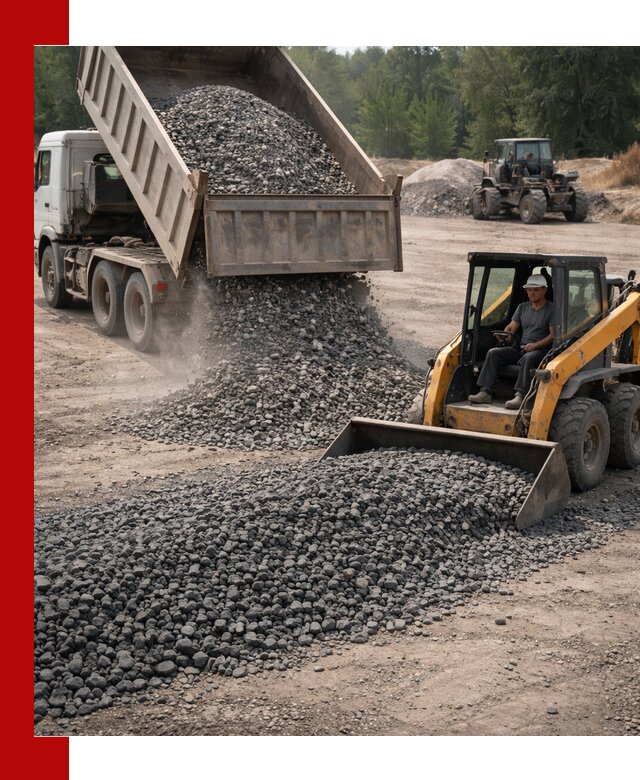 Гранитный щебень фракция 40-70 с доставкой в Полысаеве