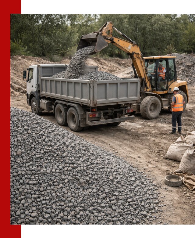 Доставка гравийного щебня в Полысаеве оптом и в розницу