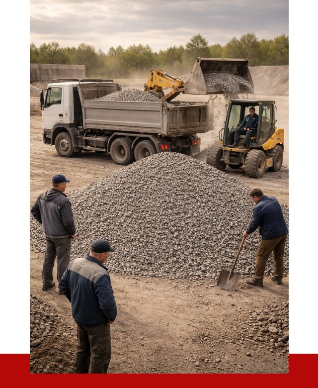 Гравийный щебень фракция 5-20 в Полысаеве от 2468 р. ПРОНЕРУДПлс