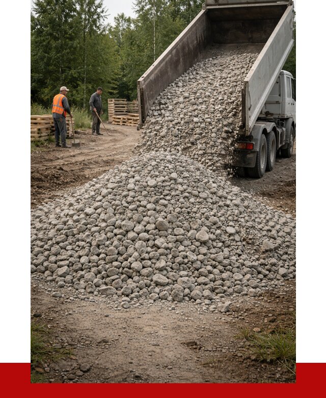 гравийный щебень фракция 70-120 в Полысаеве от 2519 р. ПРОНЕРУДПлс