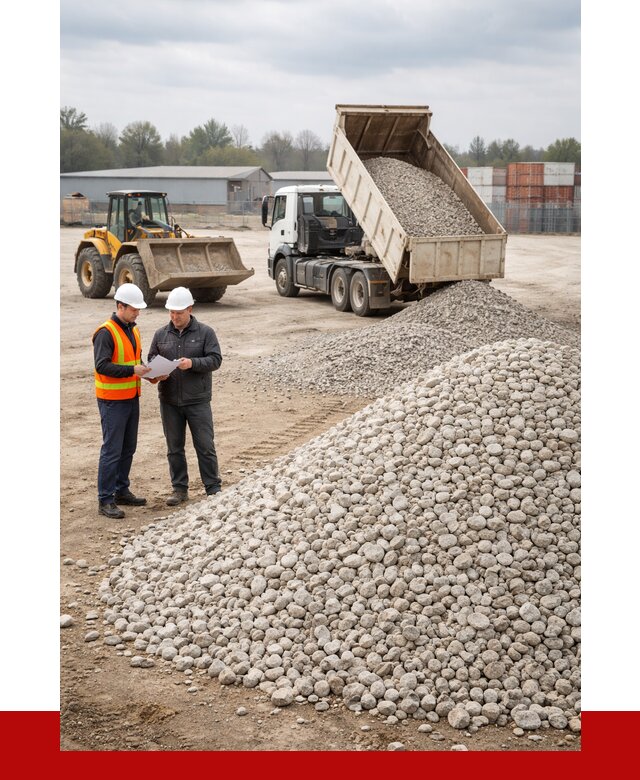 Известняковый щебень в Полысаеве от 1440 р. доставка | ПРОНЕРУДПлс