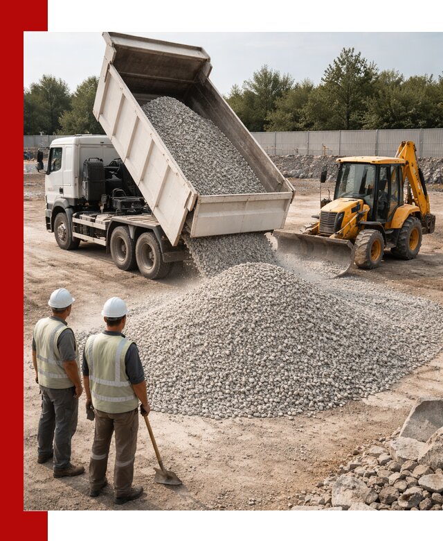 Купить известняковый щебень фракции 5–10 мм с доставкой в Полысаеве