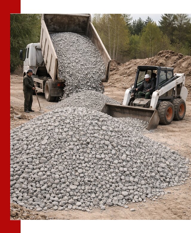 Доставка доломитового щебня в Полысаеве напрямую от карьера