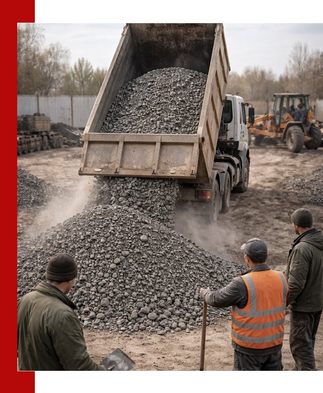 Доставка шлакового щебня в удобные сроки по выгодной цене в Полысаеве