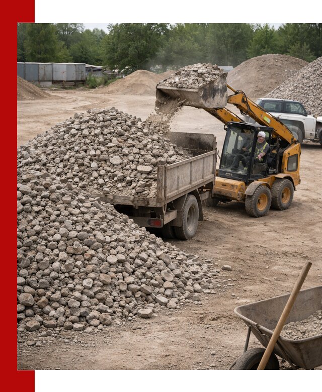 Доставка вторичного щебня в Полысаеве для строительных работ