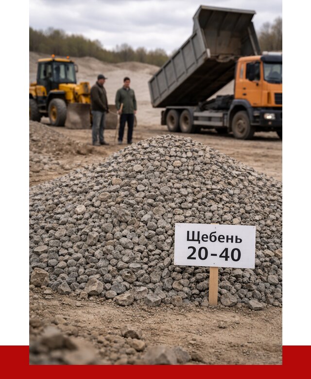 Бетонный щебень фракция 20-40 в Полысаеве от 2519 р. | ПРОНЕРУДПлс