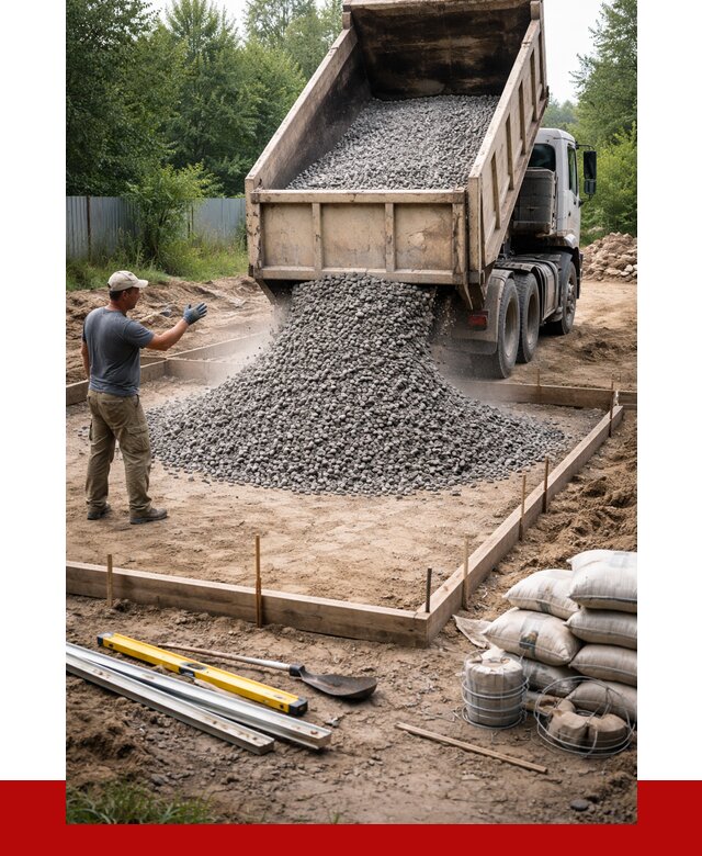 Купить щебень для фундамента в Полысаеве от 4627 р. | ПРОНЕРУДПлс