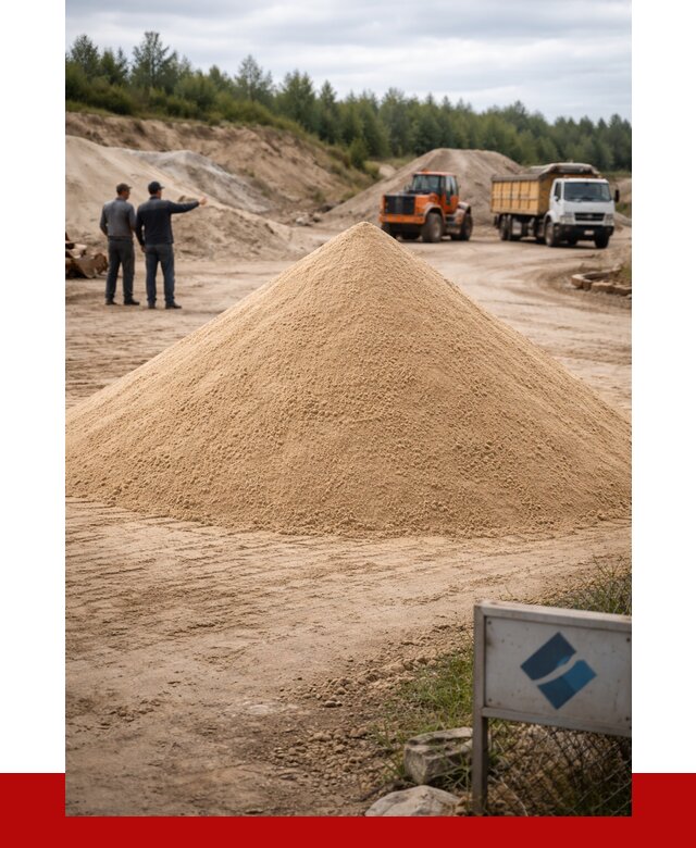 Карьерный песок навалом в Полысаеве от 1851 р. | ПРОНЕРУДПлс
