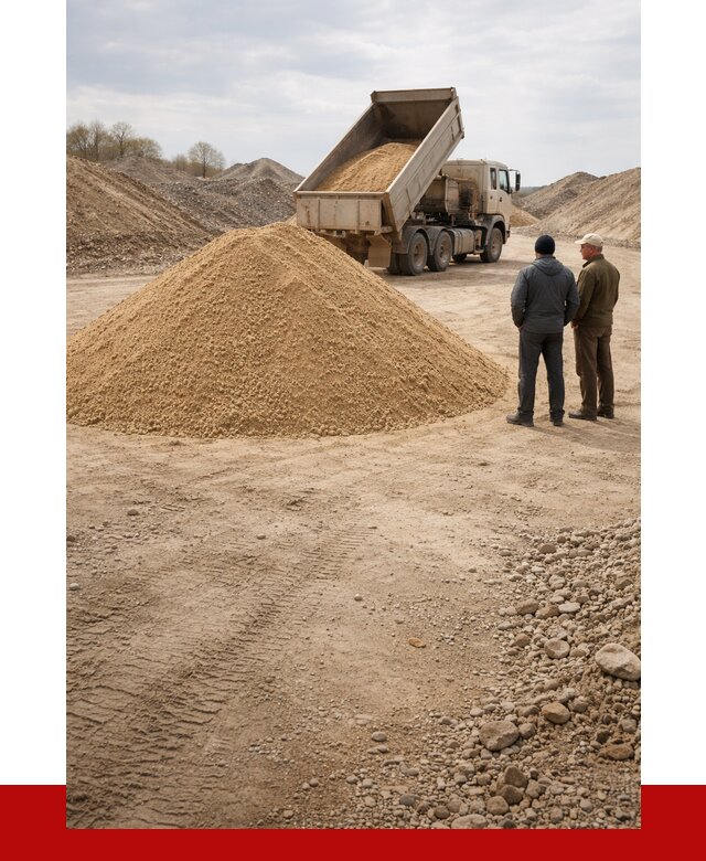 Карьерный песок крупнозернистый в Полысаеве от 8741 р | ПРОНЕРУДПлс