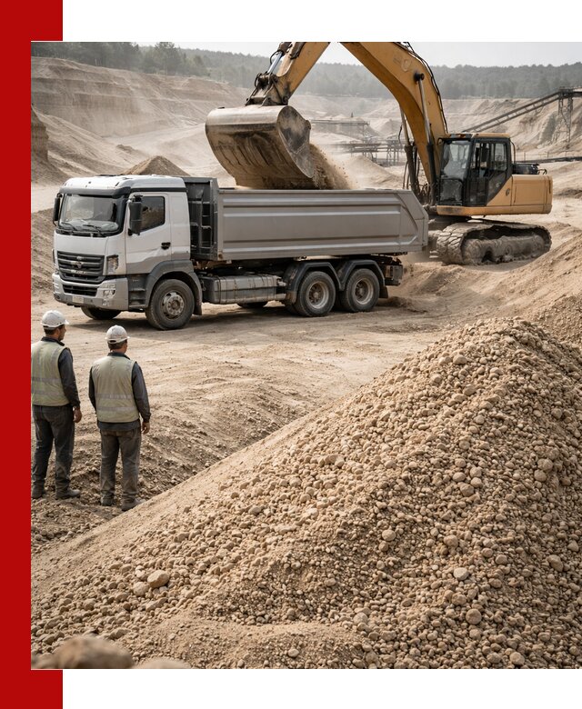 Карьерный крупнозернистый песок с доставкой в Полысаеве