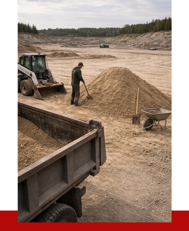 Карьерный песок среднезернистый в Полысаеве, от 2262 р. ПРОНЕРУДПлс