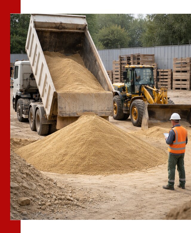 Доставка карьерного мелкозернистого песка в Полысаеве