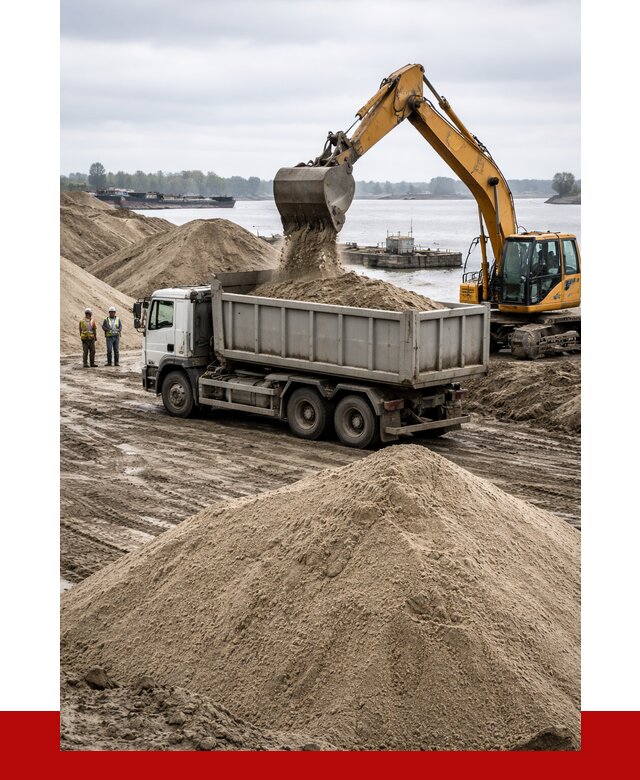 Купить речной песок навалом в Полысаеве от 1851 р., ПРОНЕРУДПлс