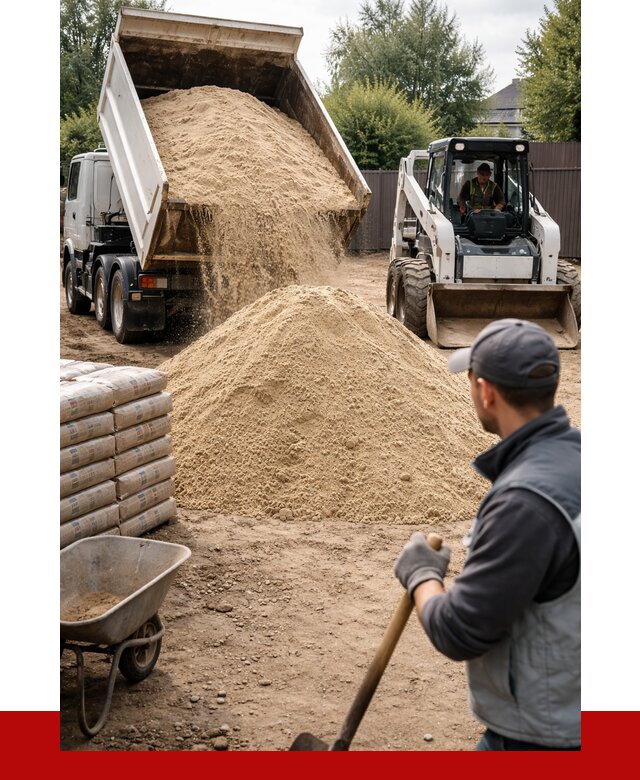 Мытый речной песок с доставкой в Полысаеве от 1491 р. | ПРОНЕРУДПлс