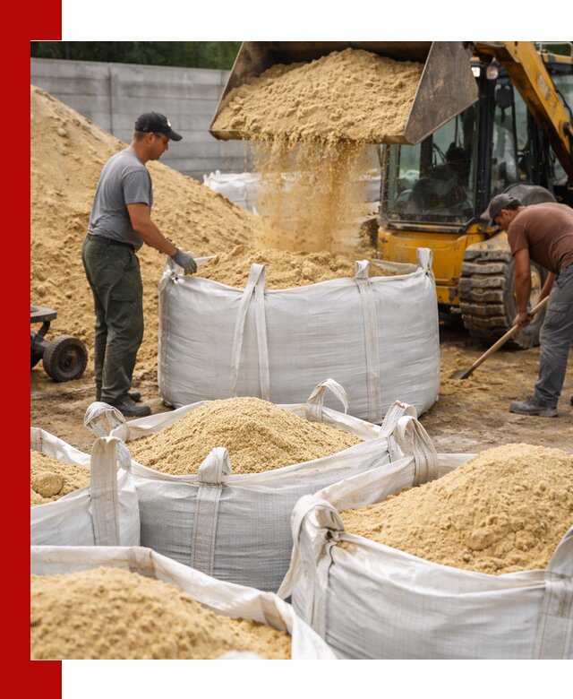 Поставка качественного песка для кладки в Полысаеве