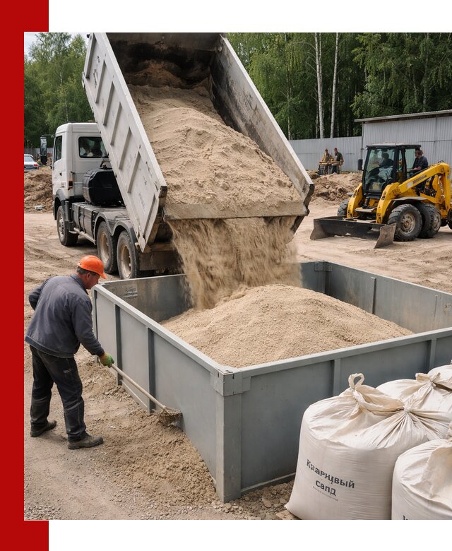 Кварцевый песок для фильтра в Полысаеве — доставка и качество