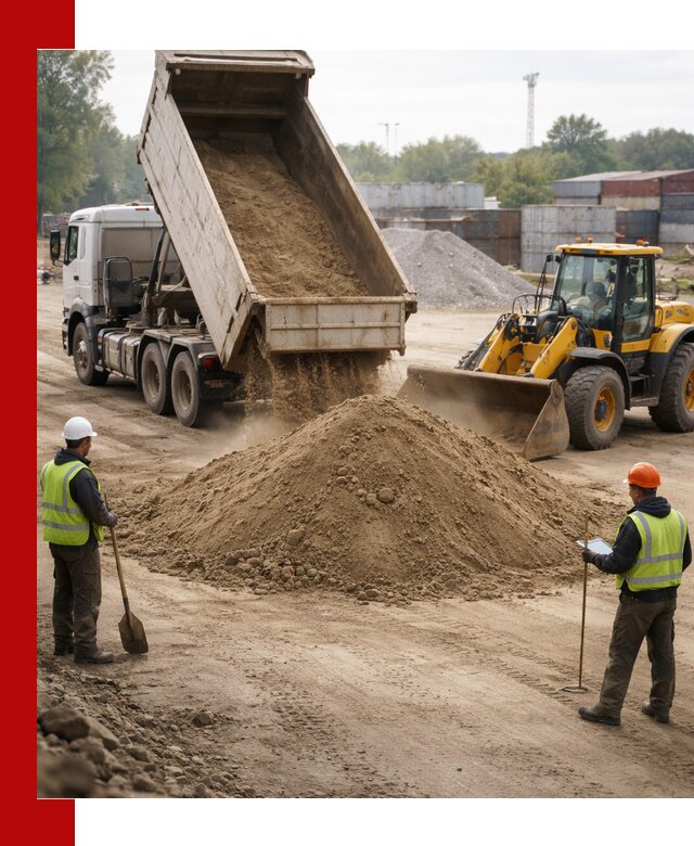 Доставка и продажа пескогрунта оптом и в розницу в Полысаеве