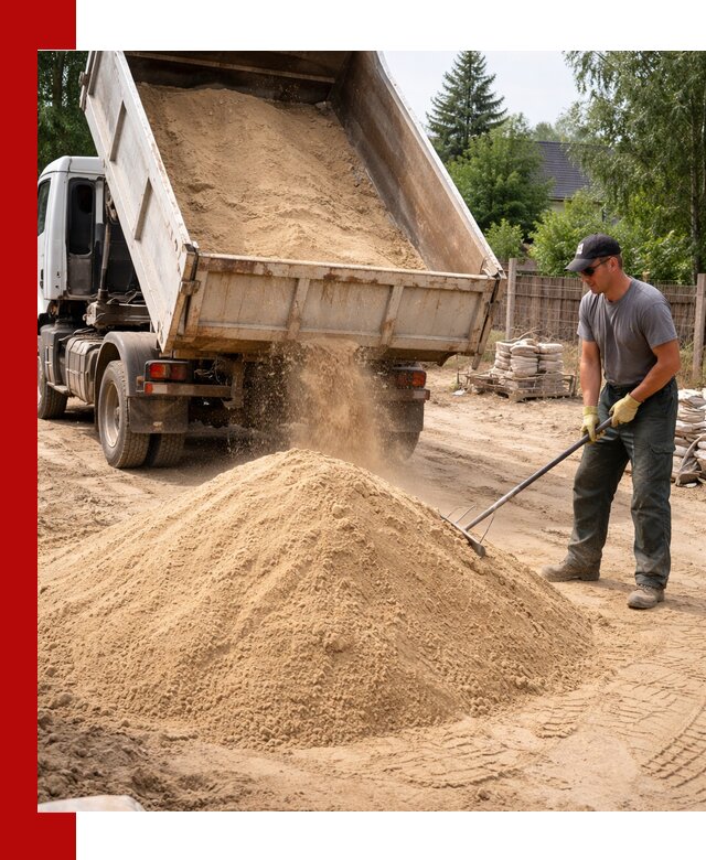 Доставка сухого песка самосвалами в Полысаеве