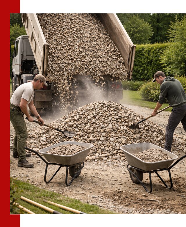 Доставка и продажа декоративной гальки в Полысаеве