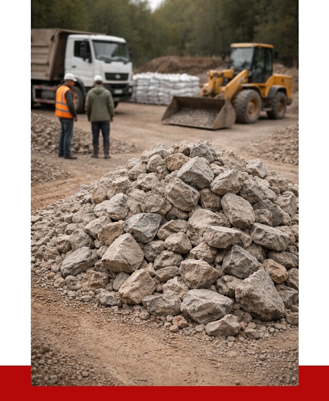 Купить бутовый камень с доставкой в Полысаеве от 2365 р. | ПРОНЕРУДПлс