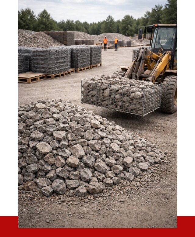 Камень для габионов фракция 70-150 в Полысаеве от 4319 р. | ПРОНЕРУДПлс