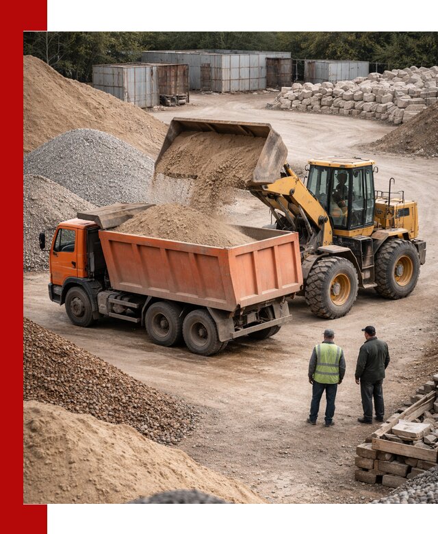 Доставка сыпучих смесей и смесей для стройки в Полысаеве