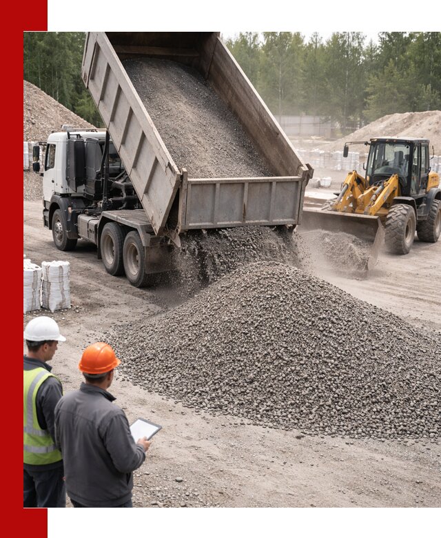 Доставка и продажа гранитного отсева 0-10 в Полысаеве