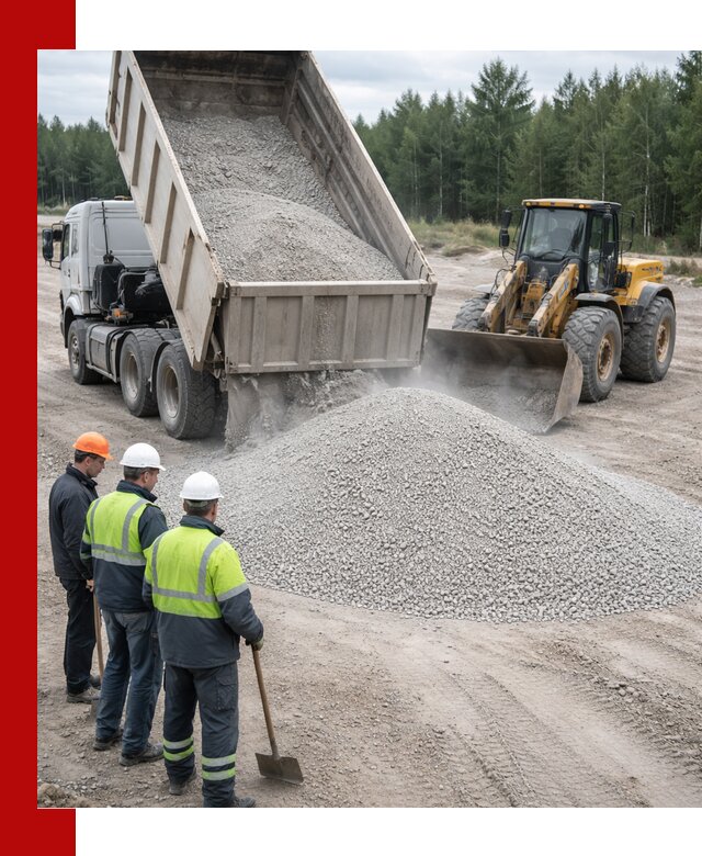 Известняковый отсев 0-5 доставка в Полысаеве быстро и выгодно