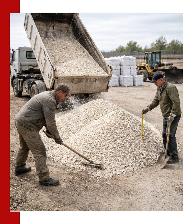 Мраморная крошка с доставкой и разгрузкой в Полысаеве