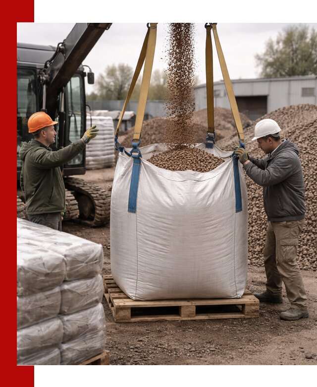 Керамзит в биг-бегах с доставкой в Полысаеве