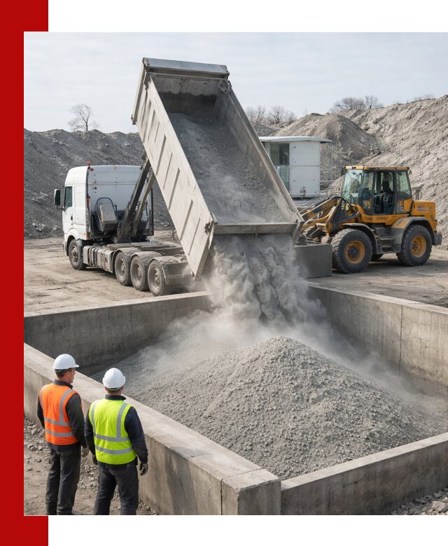 Доставка цемента навалом в Полысаеве крупными партиями