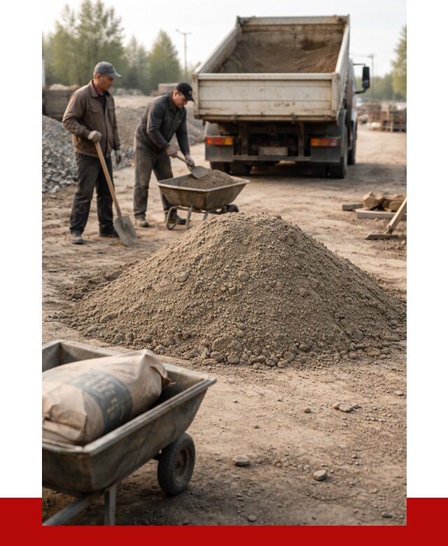 Цементно-песчаная смесь М150 в Полысаеве от 4833 р. | ПРОНЕРУДПлс