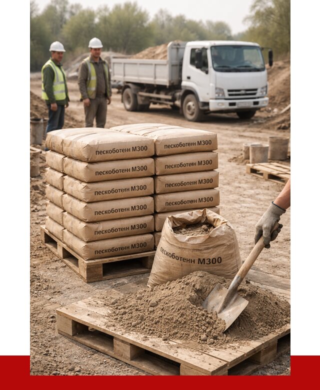 Пескобетон М300 в Полысаеве с доставкой от 4782 р. за куб | ПРОНЕРУДПлс