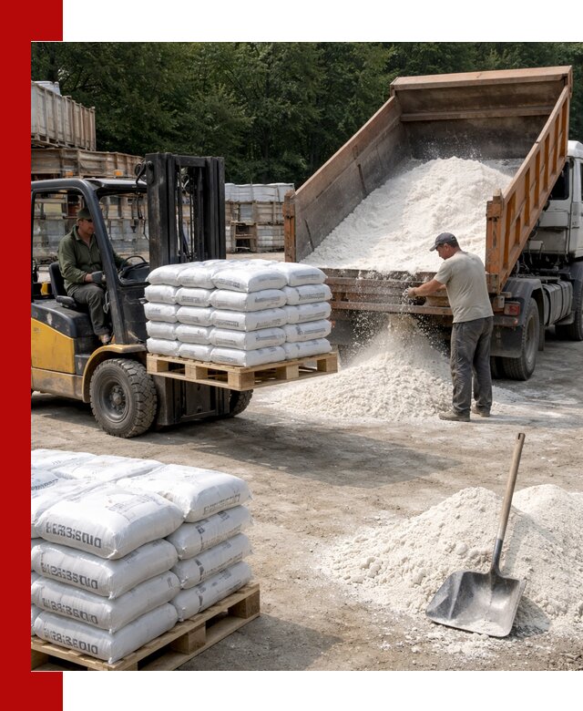 Доставка строительной извести оптом и в розницу в Полысаеве