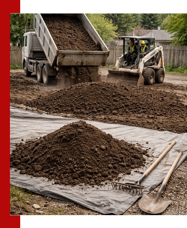 Грунт для отсыпки участка с доставкой в Полысаеве