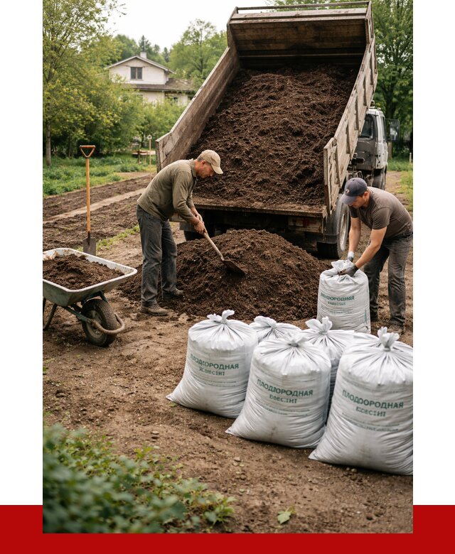 Плодородная смесь в Полысаеве от 4319 р./куб с доставкой | ПРОНЕРУДПлс