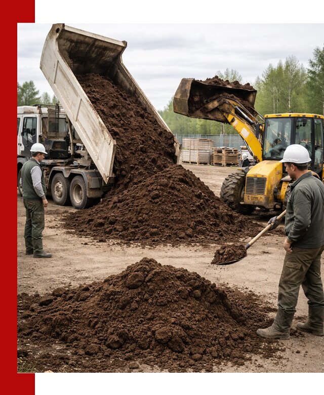 Доставка торфа оптом и в мешках в Полысаеве