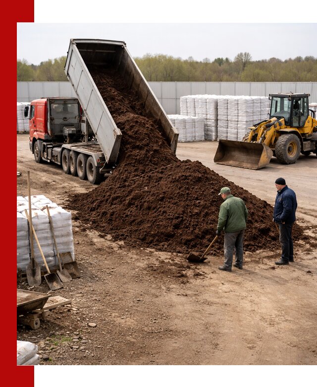Доставка торфяных смесей оптом и в розницу в Полысаеве