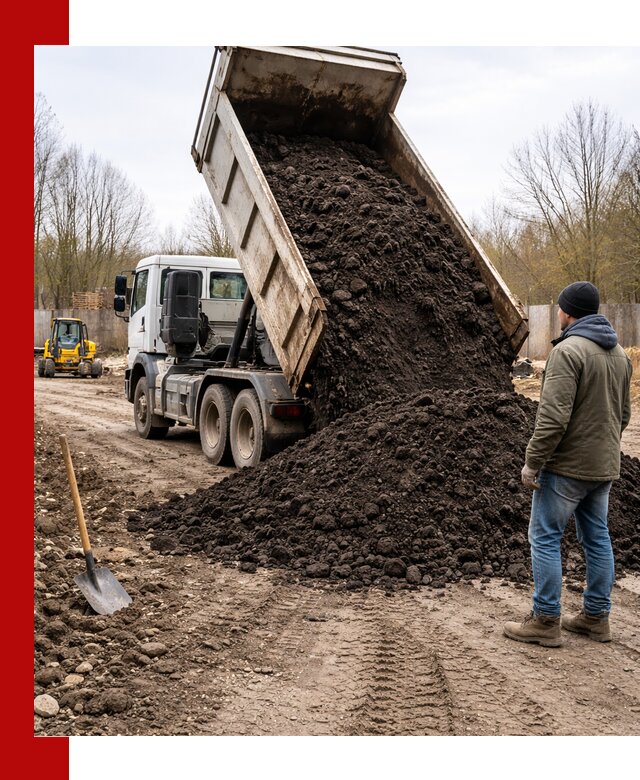 Доставка чернозема навалом в Полысаеве быстро и выгодно