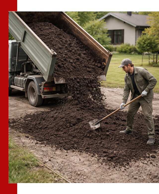 Чернозем для газона с доставкой в Полысаеве быстро и качественно