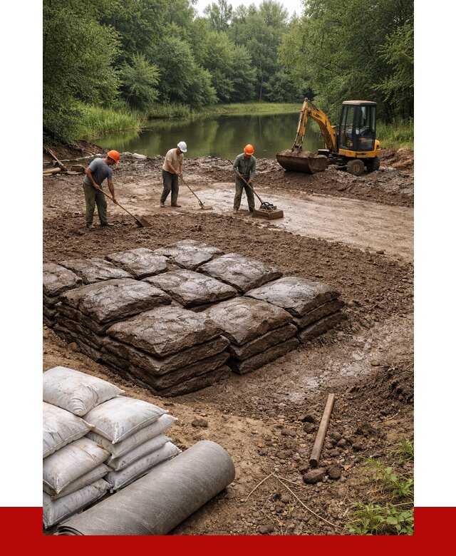 Купить глину для пруда в Полысаеве от 4627 р. с доставкой | ПРОНЕРУДПлс