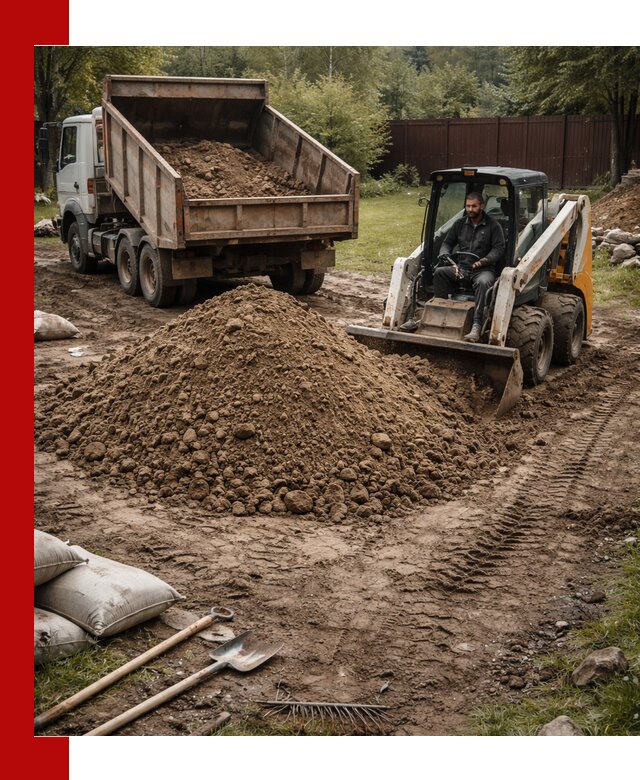 Суглинок для планировки участков в Полысаеве с доставкой и выгрузкой