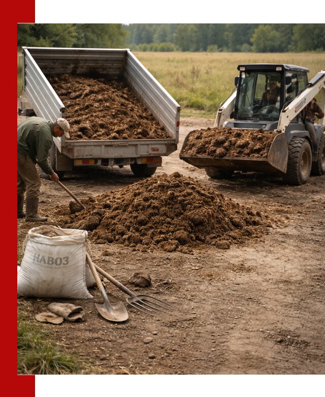 Доставка конского навоза в Полысаеве с разгрузкой и доставкой на объект