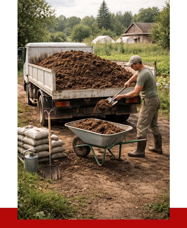 Купить коровий навоз с доставкой в Полысаеве от 1851 р. | ПРОНЕРУДПлс