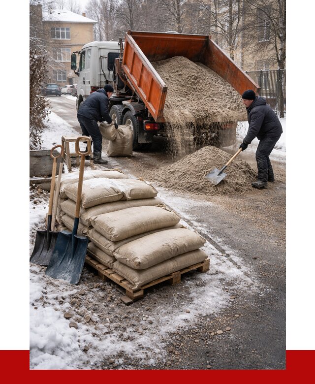 Противогололедные материалы оптом в Полысаеве от 4319 р. | ПРОНЕРУДПлс