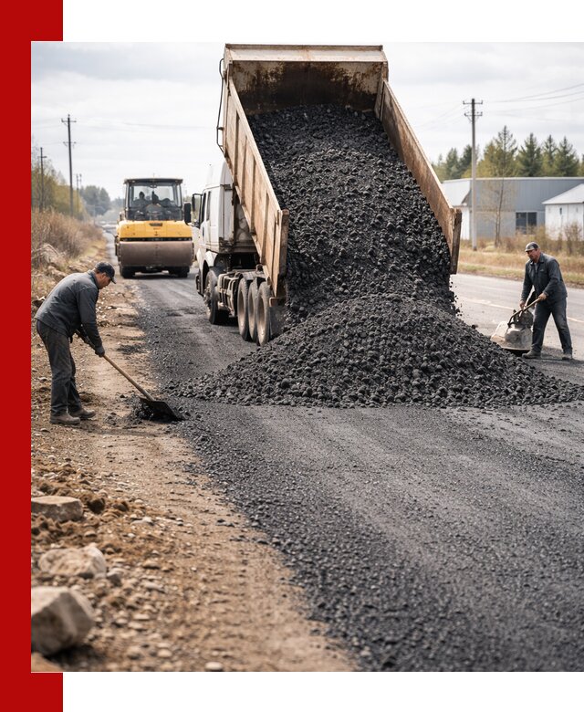 Асфальтовая крошка для дорог в Полысаеве — поставка и доставка