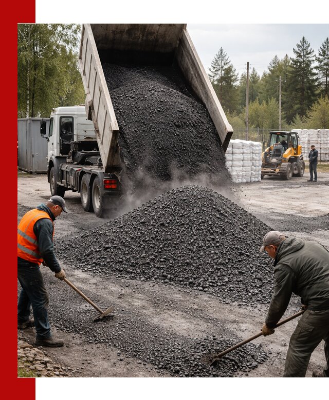 Доставка и продажа асфальтного гранулята в Полысаеве