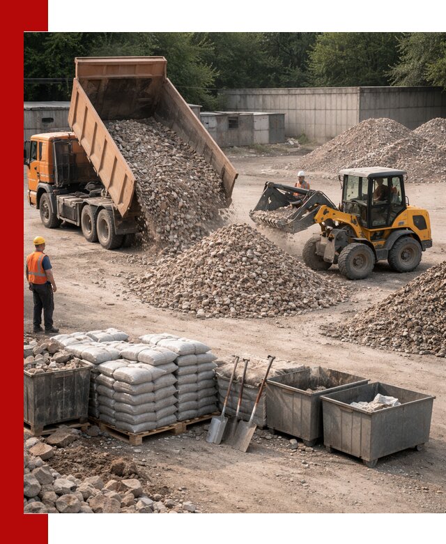 Вторичные материалы для отсыпки в Полысаеве — поставка и доставка